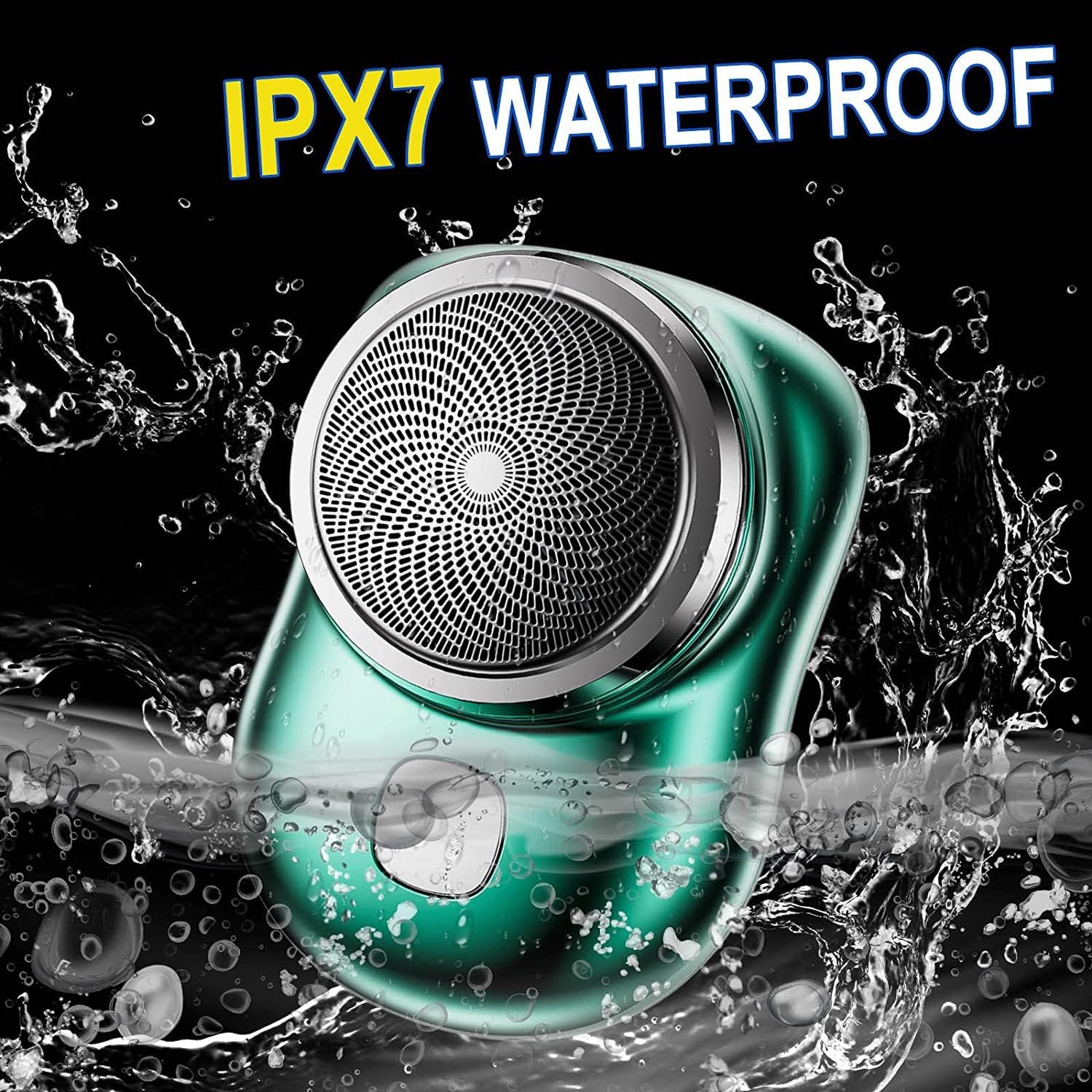 Mini Electric Shaver - Pocket-Sized, Rechargeable & Waterproof for Travel, One-Button Operation for Men & Women (Multi-Colour) Image