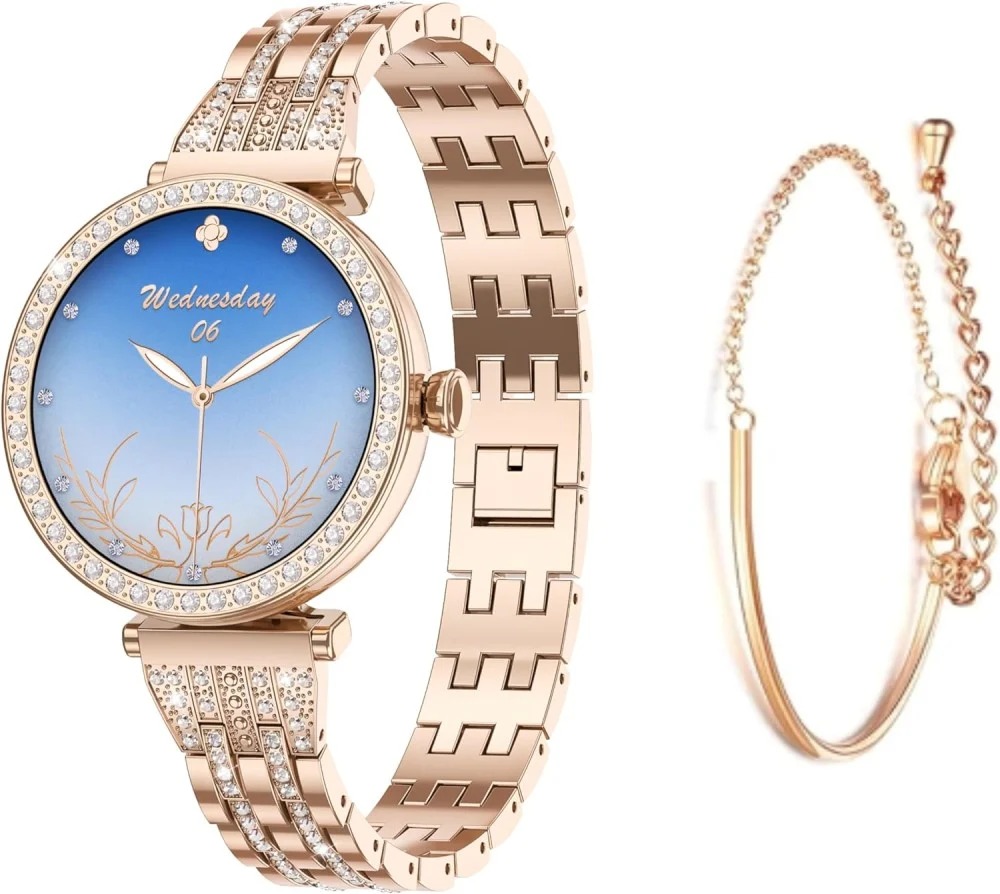 GT10 Diamond Smartwatch | 1.2" AMOLED Display | Heart Rate, Sleep, and Menstrual Tracking | Compatible with Android & iOS | Elegant, High-Performance Smartwatch for Women Image