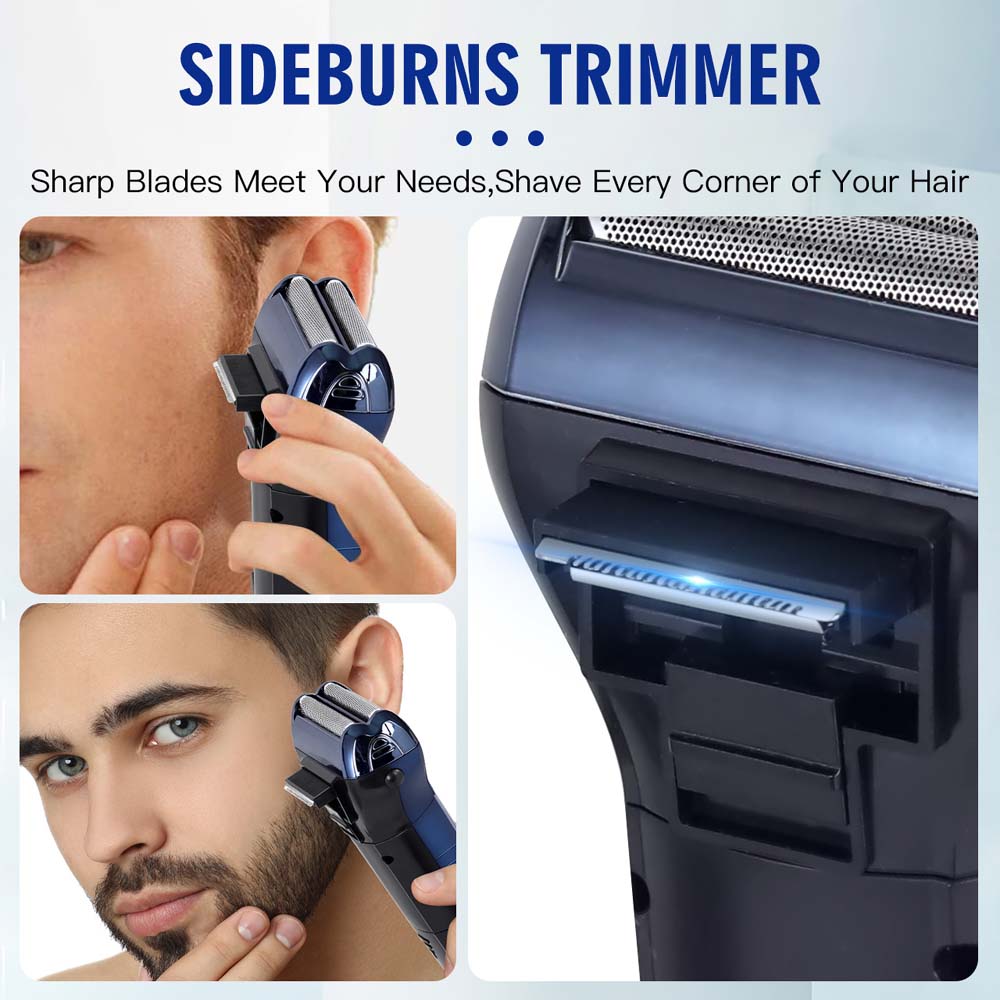 DL-9021 3-in-1 Hair Clipper Set - Rechargeable USB-C Trimmer with Digital Display & Interchangeable Blades Image