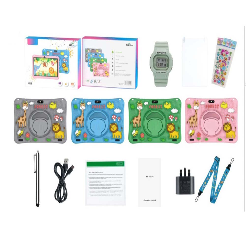 M25 Kids Tablet 10.1" Android - 6GB RAM 256GB Storage, Child-Friendly Learning & Entertainment Device  (Multi Colour) Image
