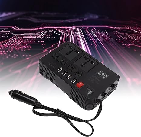 300W Car Inverter | Advanced 12V DC to AC Vehicle Transformer | Power Tablets, Laptops, and More On the Go Image