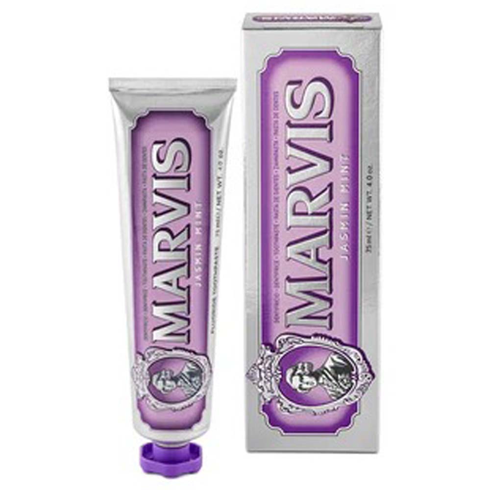 Marvis Whitening Mint Toothpaste 85ml - Freshens Breath, Removes Stains, Whitens Teeth, Prevents Cavities with Floral Notes Image