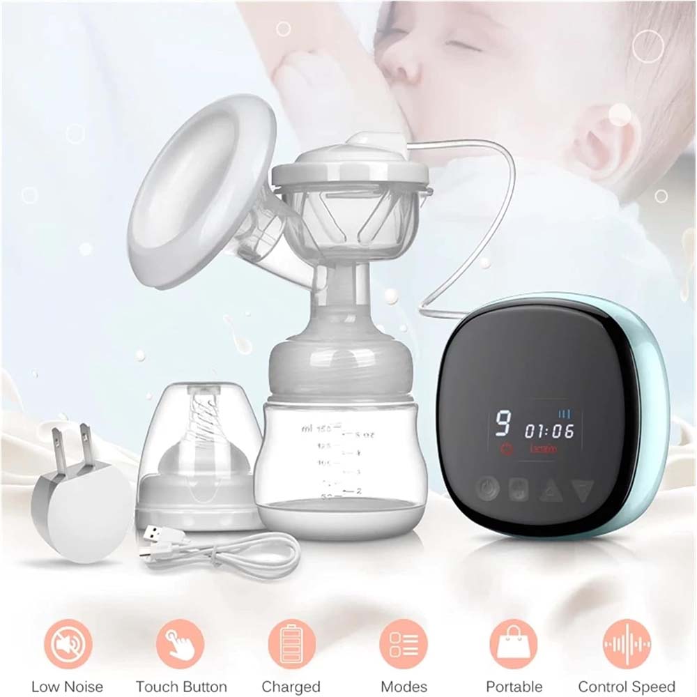 Electric Breast Pump - Portable, Rechargeable, Hands-Free Design for Travel & Home Use, Comfortable & Discreet (Multi-Colour) Image