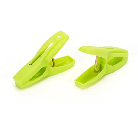 Plastic Clothes Pins Laundry Clips | 40 Pcs Colorful Clothespins with Bag | 2-Inch Small Clothespins for Hanging Clothes – 4 Colors Image