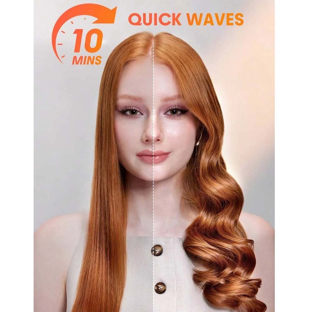 Fully Automatic Hair Curler - Negative Ion Technology for Effortless Lazy Curls & Big Waves, Hair-Friendly Electric Styler Image