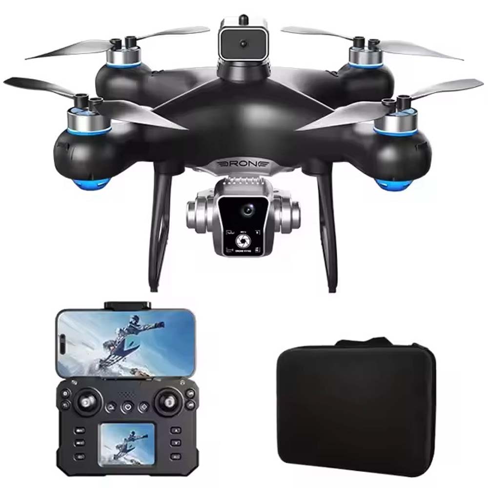 KY102 Drone with Screen Remote Control. Foldable obstacle avoidance & WiFi FPV quadcopter for kids & adults. HD camera. Image