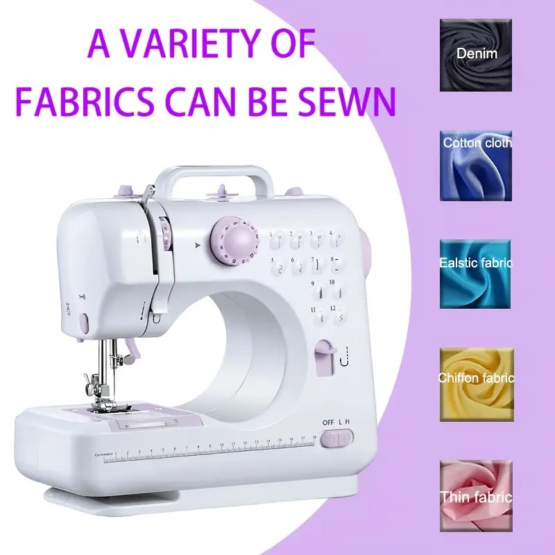 European Standard Home Sewing Machine - 2-Speed, Front/Back Stitch, Thick Fabric Locking, Night Light & Guide Locking Eye Image