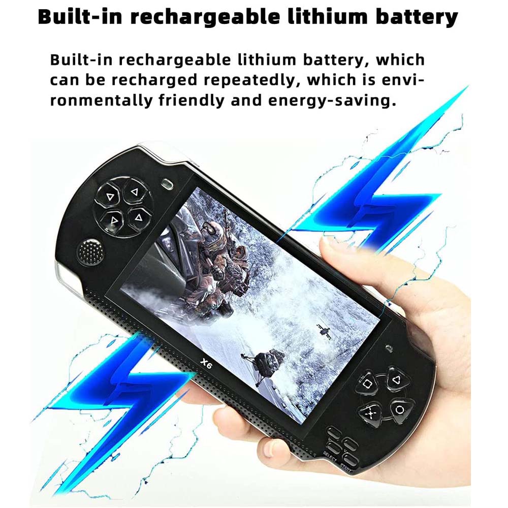 Classic Handheld Gaming Console – 4.3-Inch Display with 200 Retro Games and Integrated Camera Image