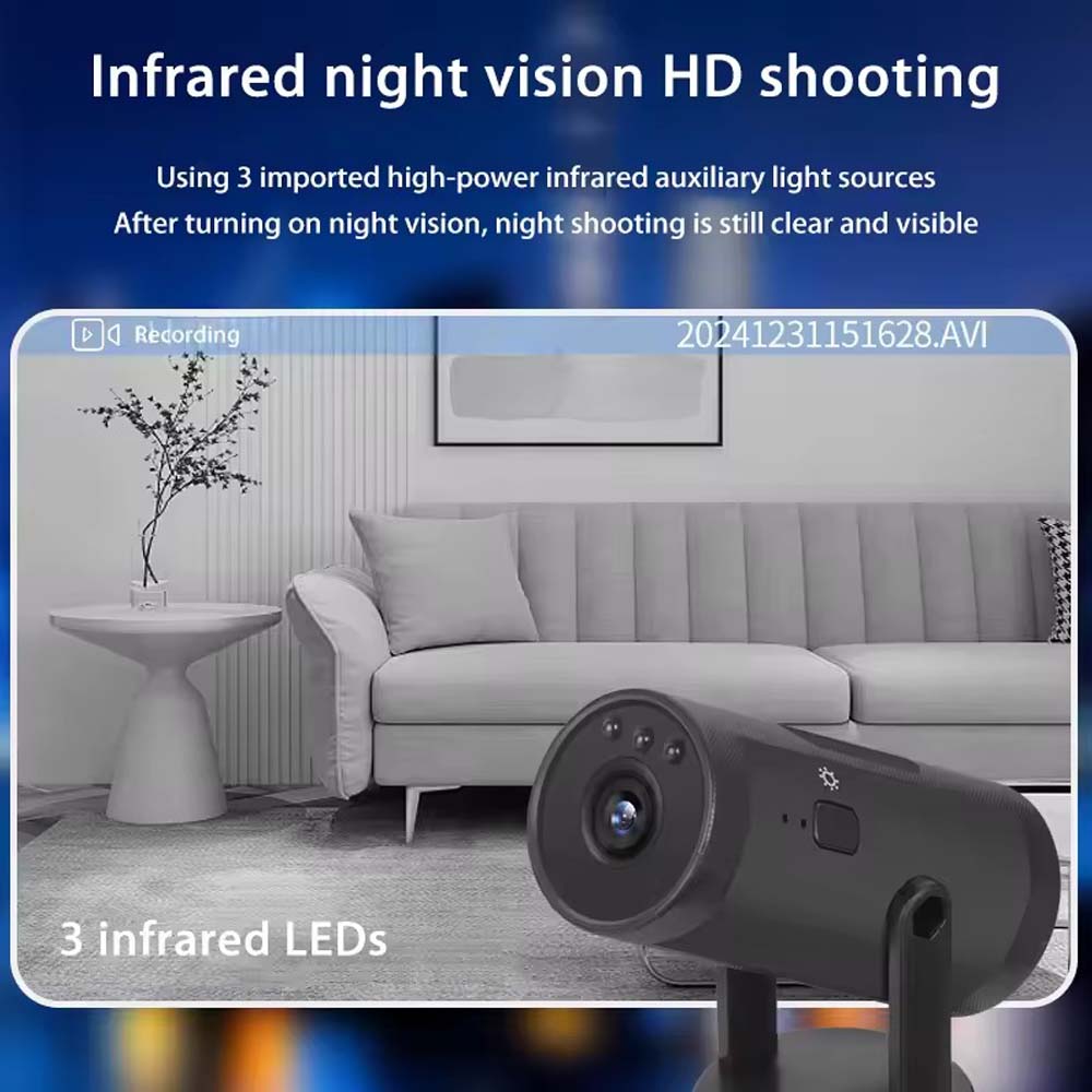 1080p Mini Camera with WiFi. Portable mobile detection camcorder for smart home surveillance & remote monitoring. Hidden design. Image