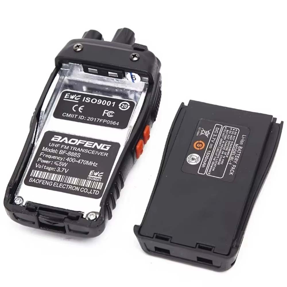 BF-888S UHF 400-470MHz Handheld Walkie-Talkie. 5W long-range ham radio for professional & commercial use. Wireless communication. Image