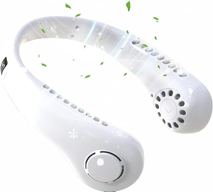 Foldable Neck Fan – Portable Personal Cooling System with 22 Balanced Air Outlets Image