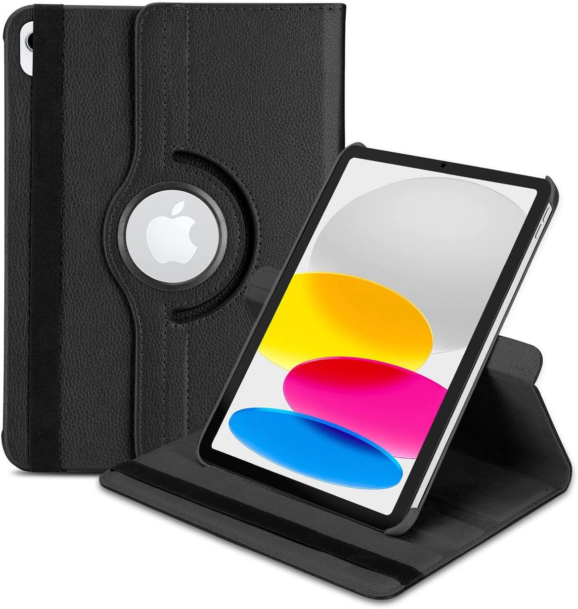 iPad 10th Gen 10.9" Leather Case - 360° Rotating Smart Cover with Auto Sleep/Wake & Multi-Angle Stand (Multi Colour) Image