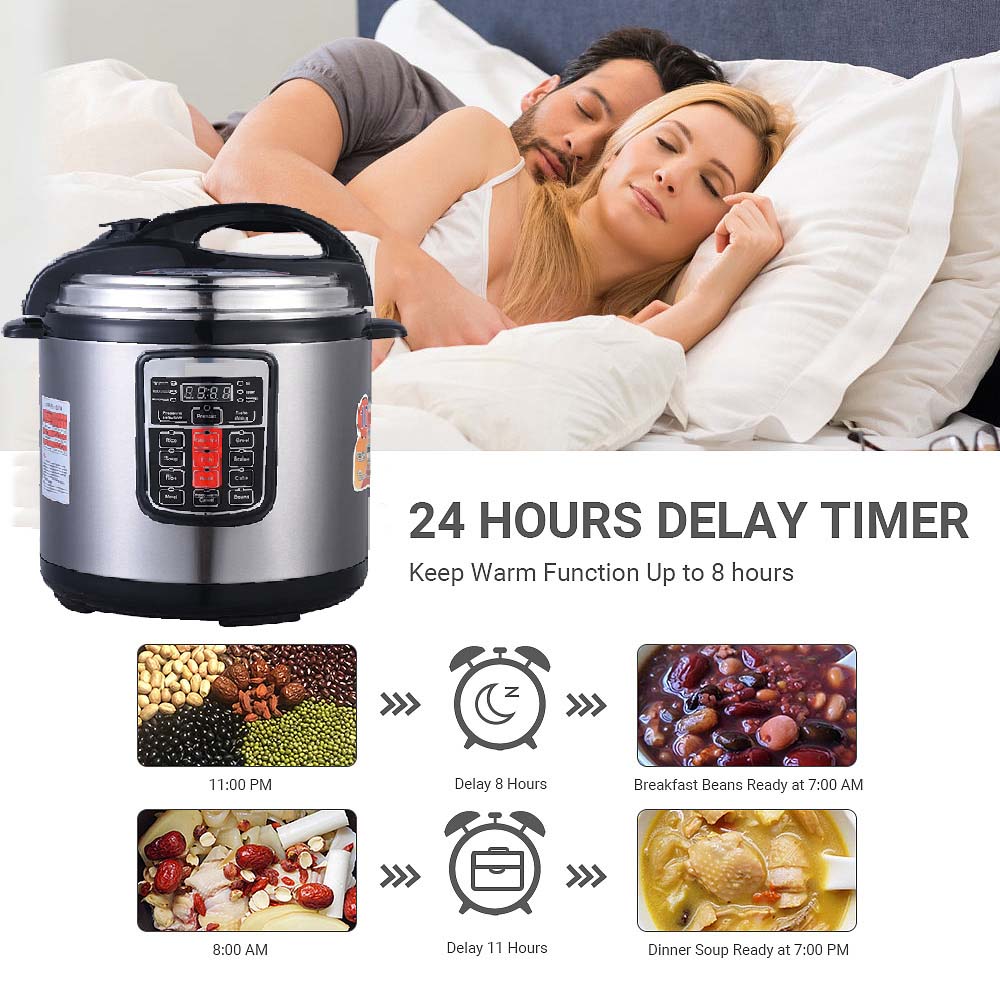 10L Smart Multi-Cooker - High Pressure Rice Cooker & Electric Pressure Cooker with Digital Display, 12 Cooking Functions Image