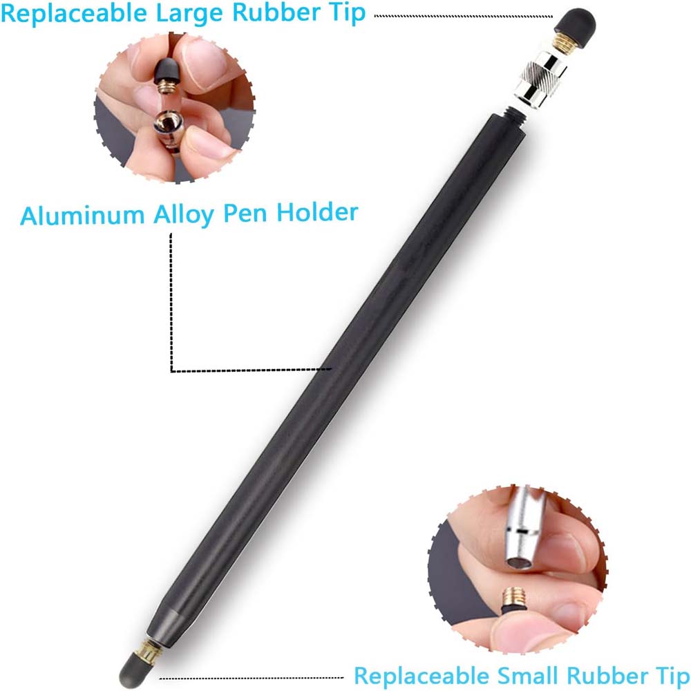YS-1307 Stylus Pen - 2-in-1 Sensitivity & Capacitive Stylus for iPad, iPhone, Samsung & All Touch Screens (Multi-Colour) Image