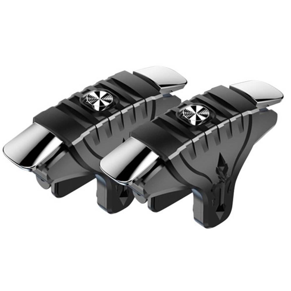 ET-F07 PUBG Mobile Game Triggers - Dual Shooting Buttons for Call of Duty & Mobile Games, Universal Clip-On for iOS/Android Image