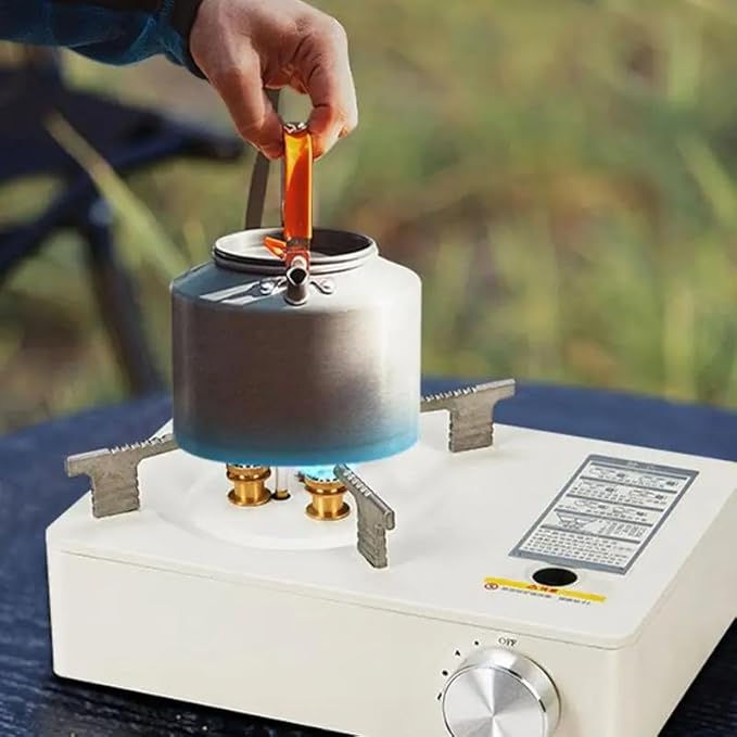 Mini Stove Camping | 3500W Portable Small Stove with Overvoltage Protection and Safety Device | Available in Black and White Image