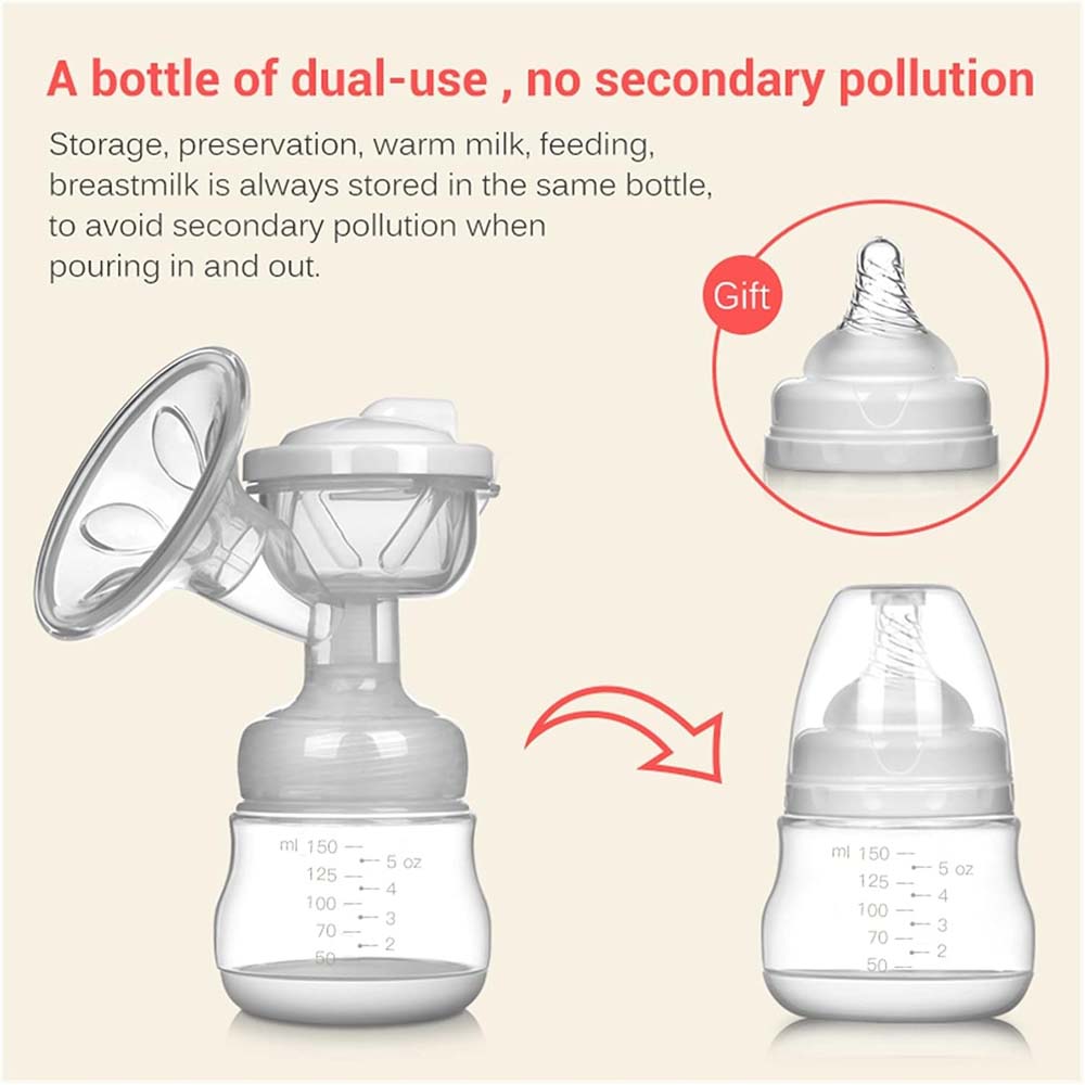 Electric Breast Pump - Portable, Rechargeable, Hands-Free Design for Travel & Home Use, Comfortable & Discreet (Multi-Colour) Image