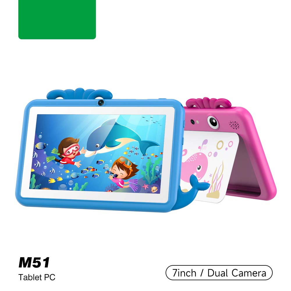 M51TB Kids Tablet - 7" HD, 64GB, 3000mAh, 5G WiFi, Kid-Proof Design, Multi-Color (Android) Image