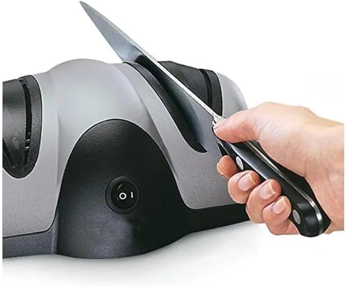 2 Stage Professional Universal Kitchen Electric Knife Sharpener – Effortlessly Restore Your Blades Image