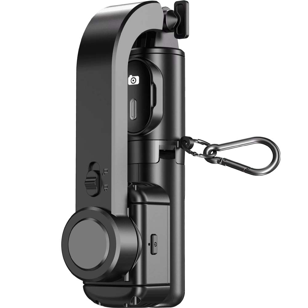 Q-30 Gimbal Stabilizer - 3-Axis AI Handheld Stabilizer with Selfie Stick & Tripod for Smartphones (ABS & Aluminum) Image