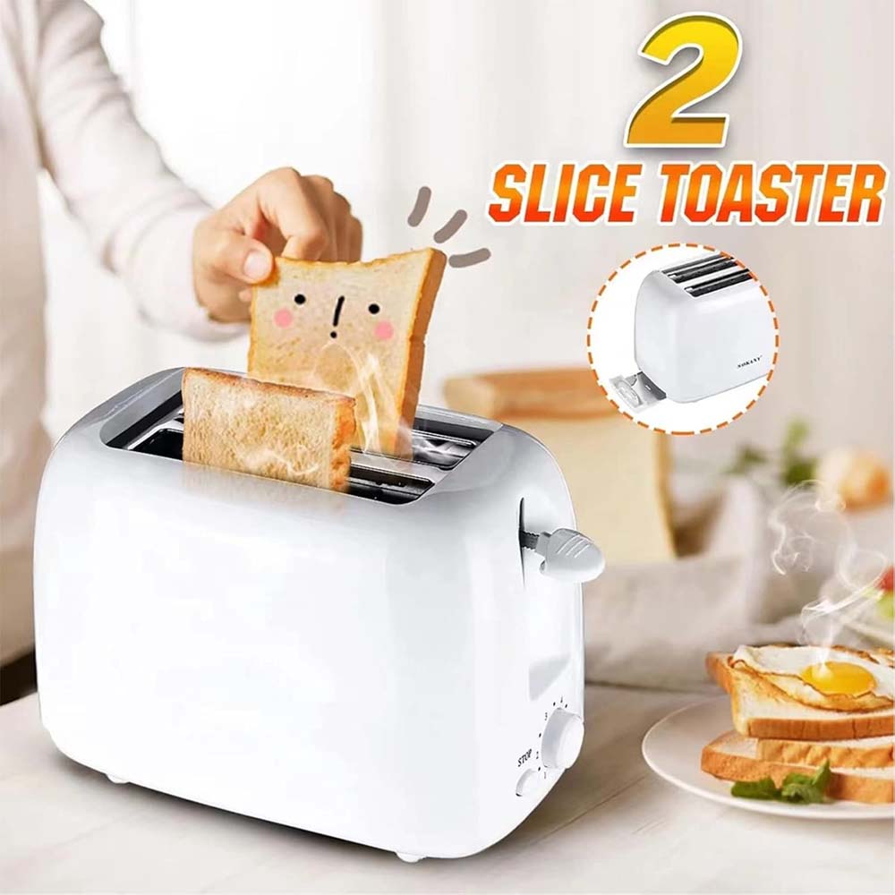 OE-506 2-Slice Toaster. 6-speed browning control, auto pop-up & removable crumb tray. Reliable for bread & sandwiches. Image