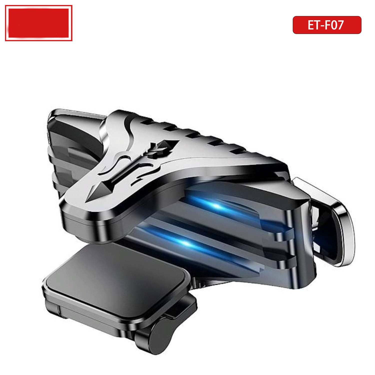 ET-F07 PUBG Mobile Game Triggers - Dual Shooting Buttons for Call of Duty & Mobile Games, Universal Clip-On for iOS/Android Image