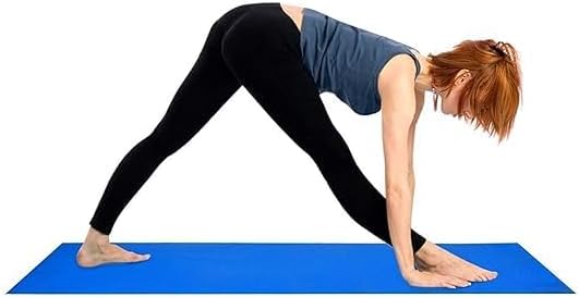 Blue 6MM Non-Slip Yoga Mat | Perfect for Gym, Workout, and Flooring Exercises | Ideal for Men and Women Image