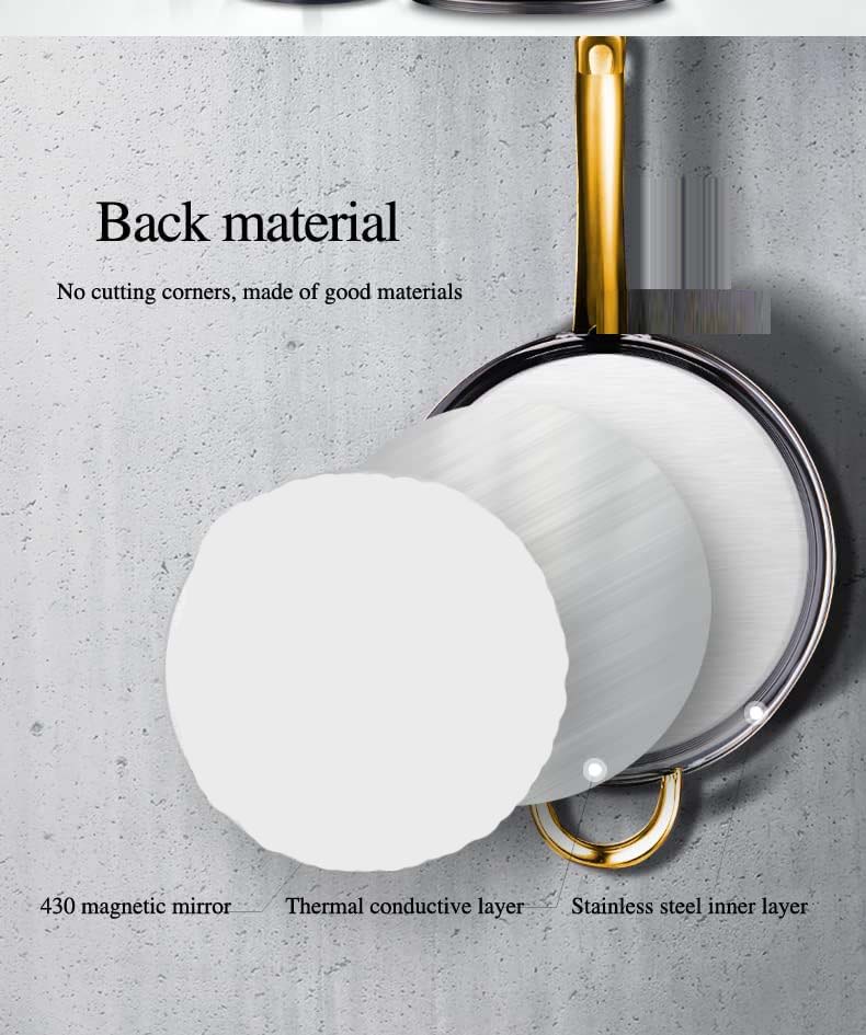 12-Piece Stainless Steel Cookware Set - Induction, Dishwasher Safe, Cool Handle, Saucepan, Stockpot, Kitchen Essential Image