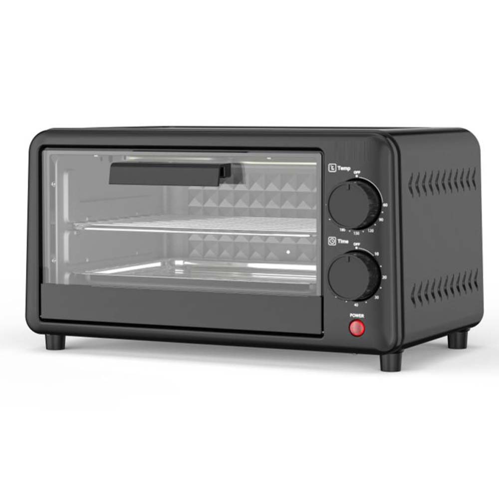 Multi-Function Electric Oven | 12L Mini Air Fryer Chicken Oven | Portable Tabletop Baking Oven with Bakeware & Rack | High-Temperature Mini Cake Oven for Home & Commercial Use (Red) Image