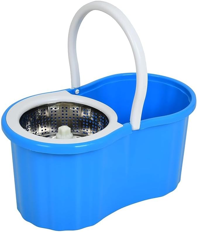 Rotate Stainless Steel Wringer Spin Mop Bucket System | Efficient Floor Cleaning with 360° Spin Technology | Durable & Easy to Use Image