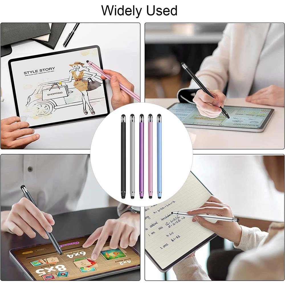YS-1307 Stylus Pen - 2-in-1 Sensitivity & Capacitive Stylus for iPad, iPhone, Samsung & All Touch Screens (Multi-Colour) Image