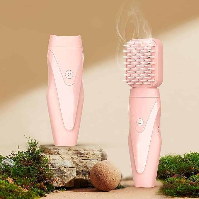 Electric Comb Incense Burner | Oud Arabic Comb Hair Bakhoor Burner for Aromatic Styling | Pink Image