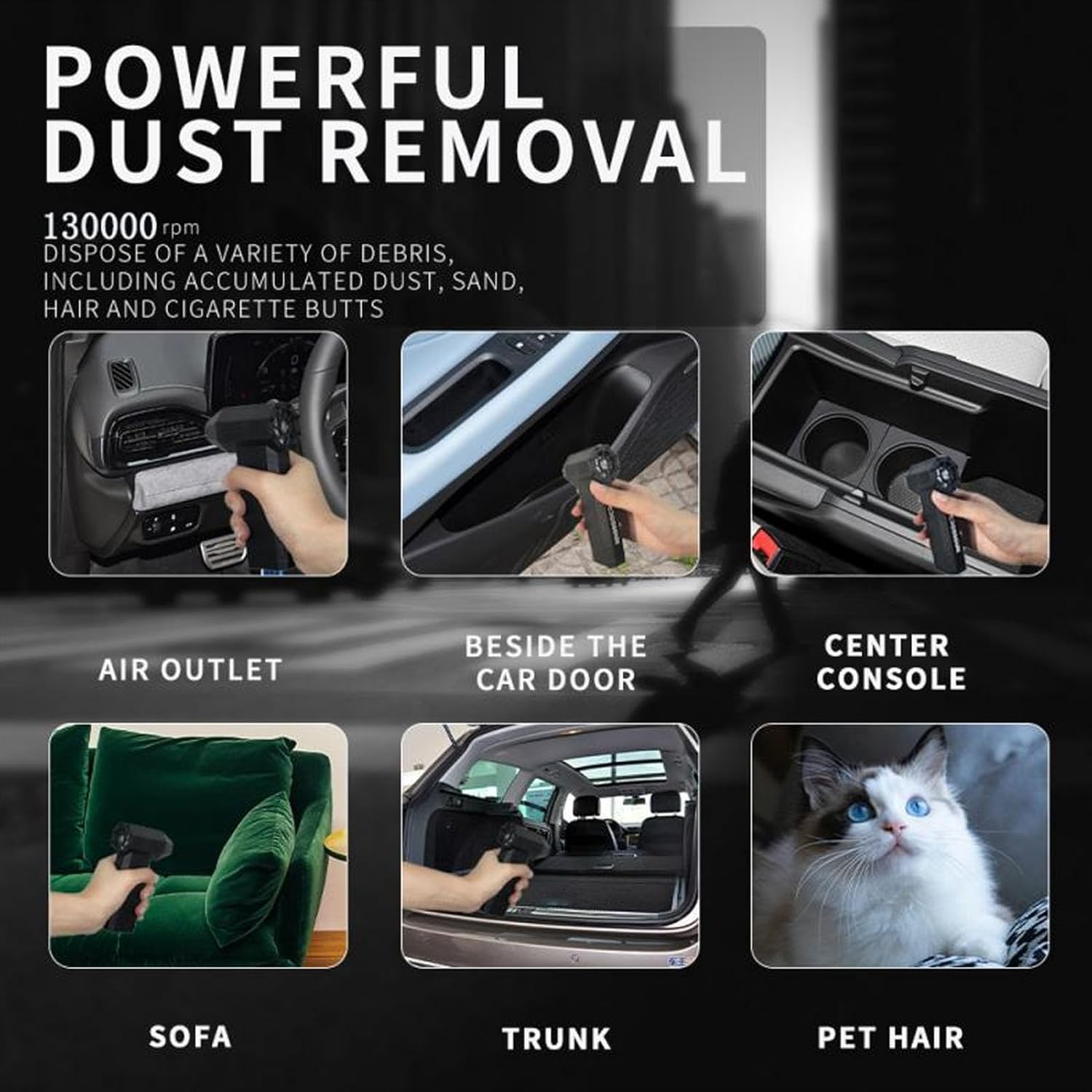 Powerful LED Electric Blower – Jet Dry Cleaner for Keyboards & Electronics Image