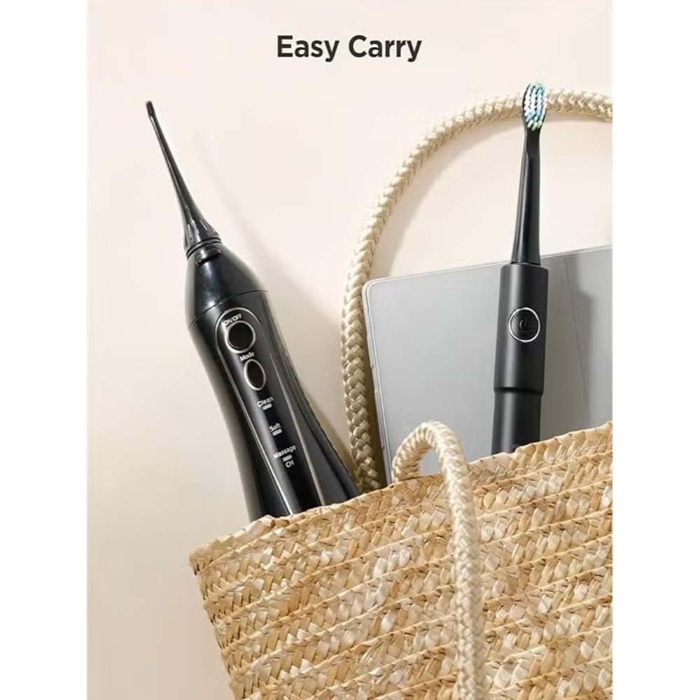 Electric Toothbrush & Water Flosser Combo – Cordless, Rechargeable, 5 Brush Modes, 3 Floss Modes, 8 Heads, Waterproof Oral Care Kit for Travel Image