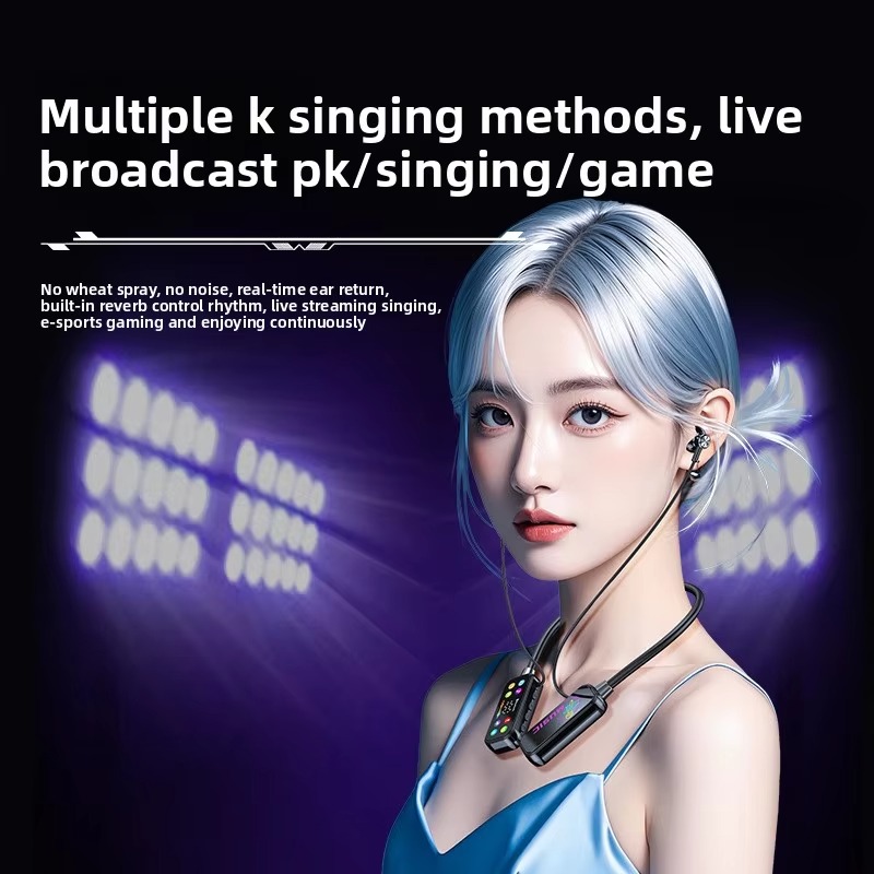 T200 Wireless Neckband Earphones. 120hr playback, 600-day standby & LED screen. Marathon battery life for non-stop music. Image