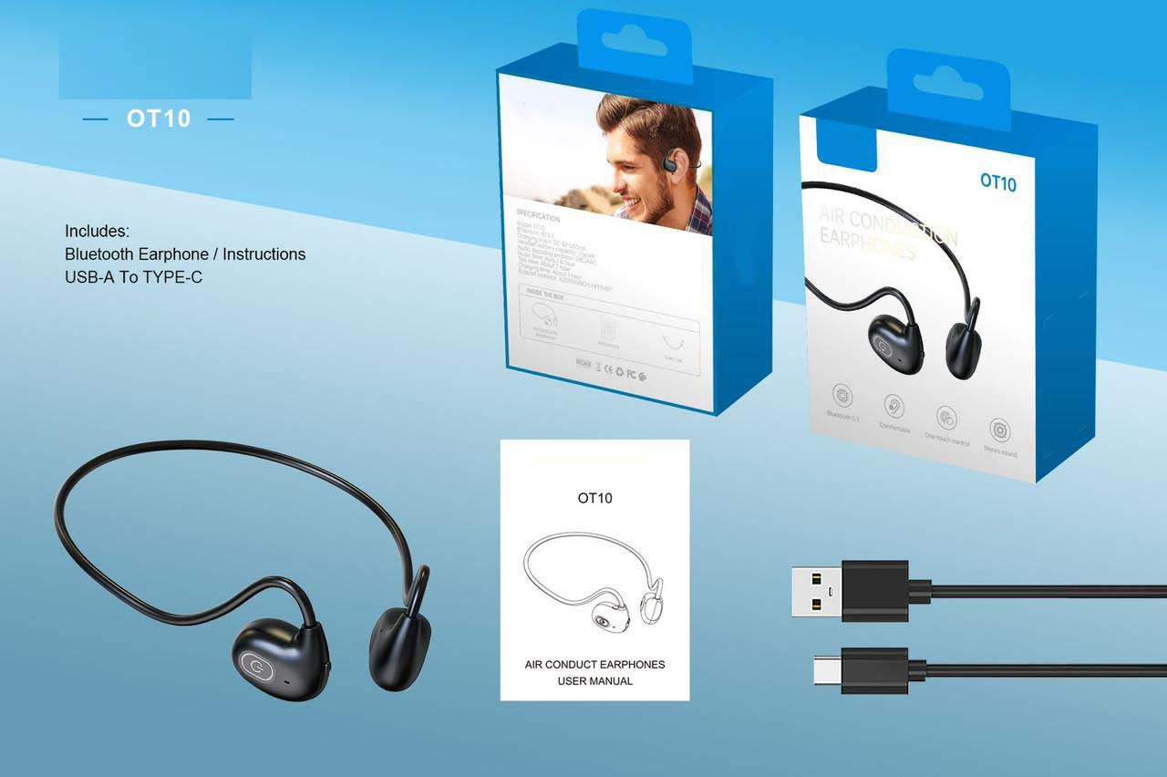 OT10 Neckband Earbuds – Comfortable Fit, Enhanced Audio Quality, Long Battery Life, Bluetooth 5.3 Wireless Headphones with Magnetic Earbuds Image