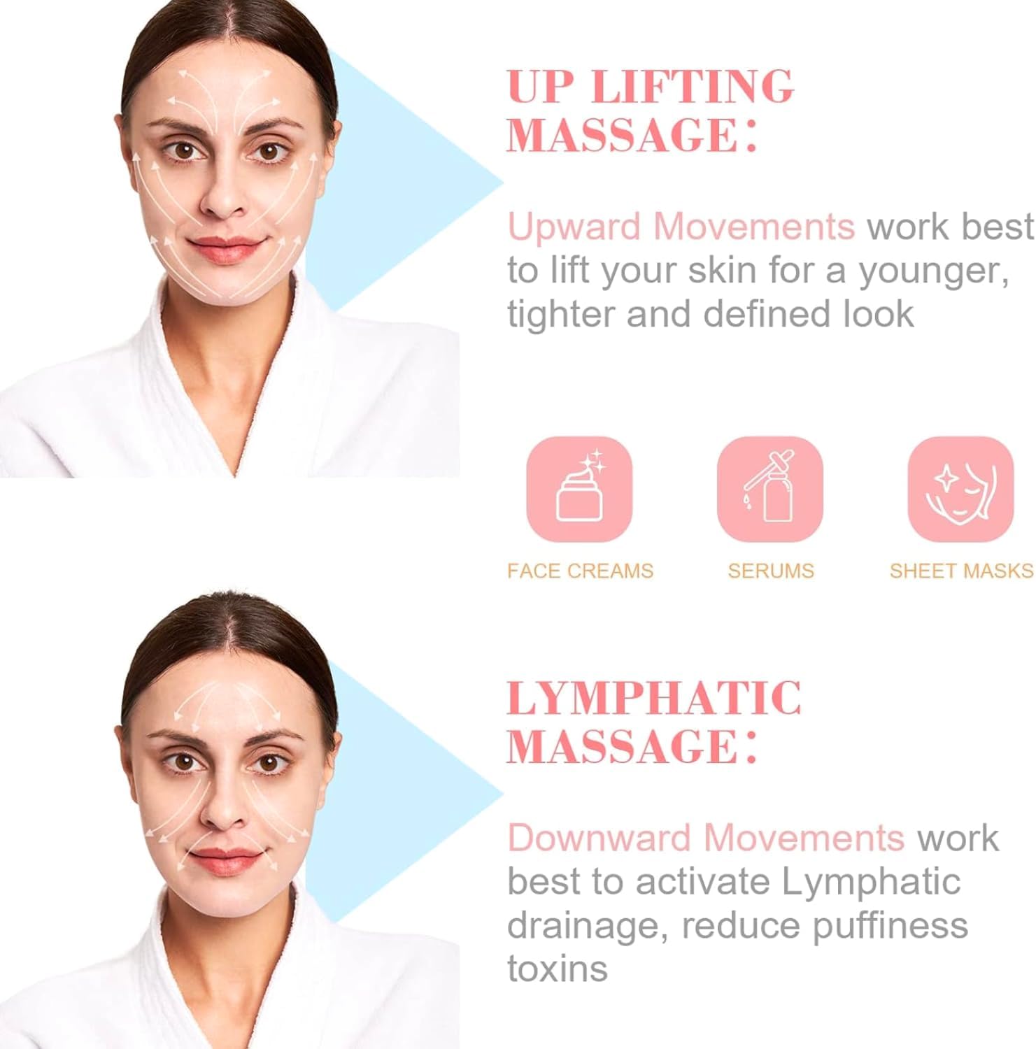 2-Pcs Facial Ice Globes. Cryo roller balls to reduce puffiness, dark circles & wrinkles. Cold therapy facial massager. Image