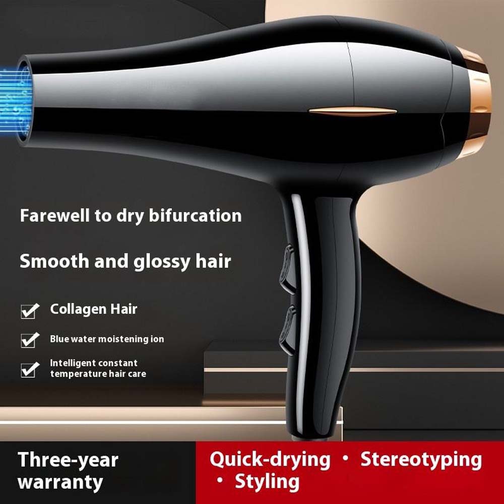 NUSHI NS-2203 Professional Hair Dryer. 2000W powerful ionic blow dryer for fast, frizz-free drying at home or salon. Image