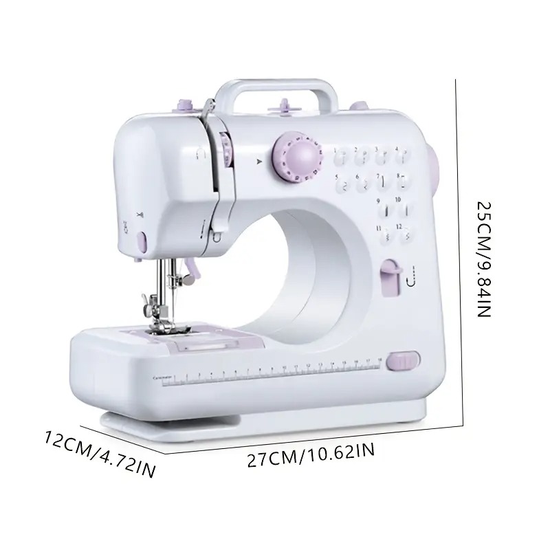 European Standard Home Sewing Machine - 2-Speed, Front/Back Stitch, Thick Fabric Locking, Night Light & Guide Locking Eye Image