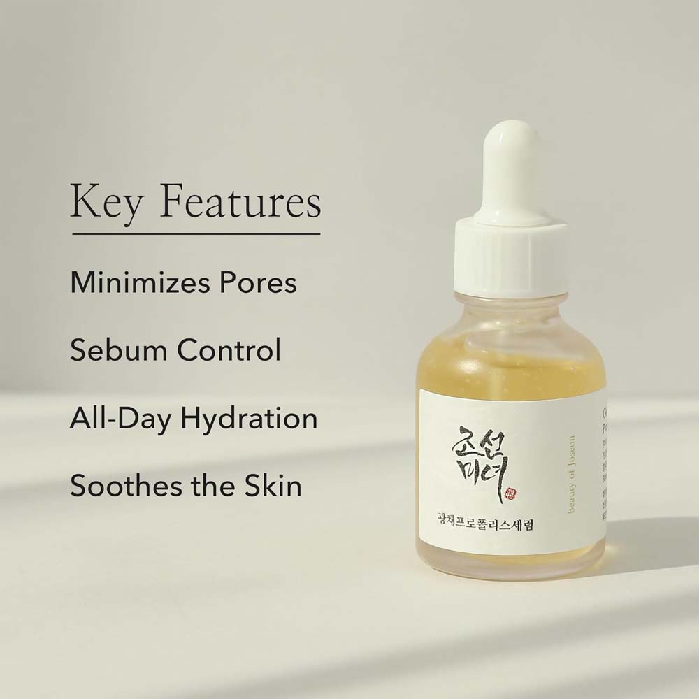 30ml Glow Serum with Propolis & Niacinamide - Hydrating Facial Serum for Soothing Moisture & Radiant Skin Image
