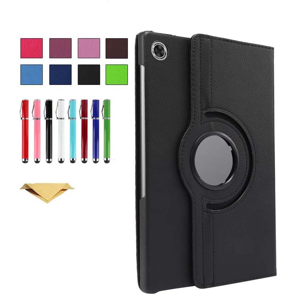 360° Rotating PU Leather Cover Compitable Lenovo M10 Plus Case -  with Foldable Stand for Tab M10 FHD Plus (10.3") TB-X606F/X606X (Multi) Image