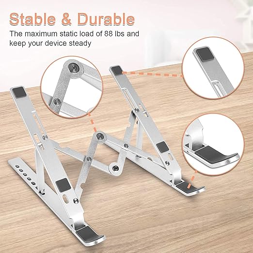 Creative Folding Laptop Stand | Portable Storage Bracket for Ergonomic Laptop Use Image