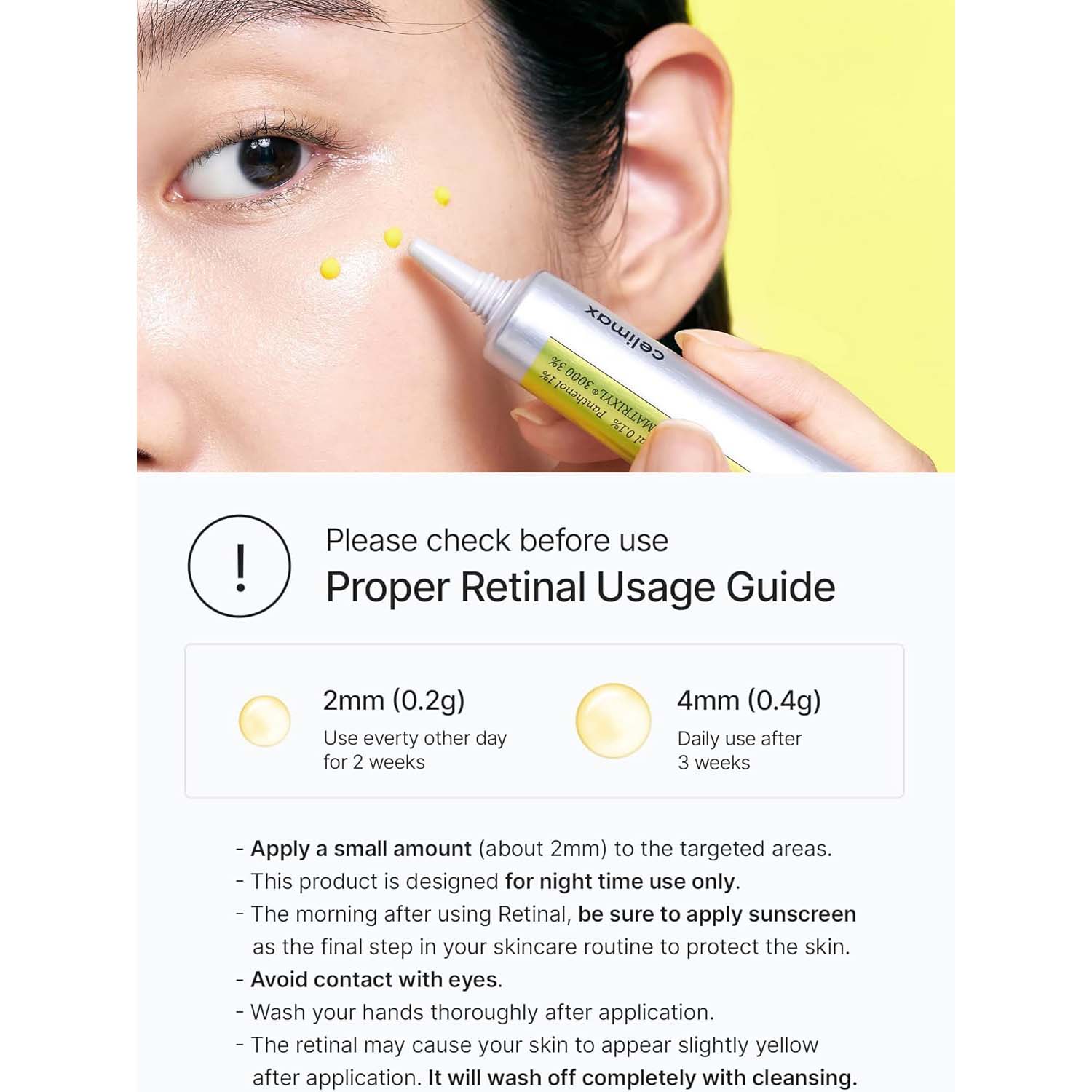 Vita A Retinal Shot Tightening Booster. Advanced retinal serum for deep wrinkles, firming & skin renewal. All skin types. Image