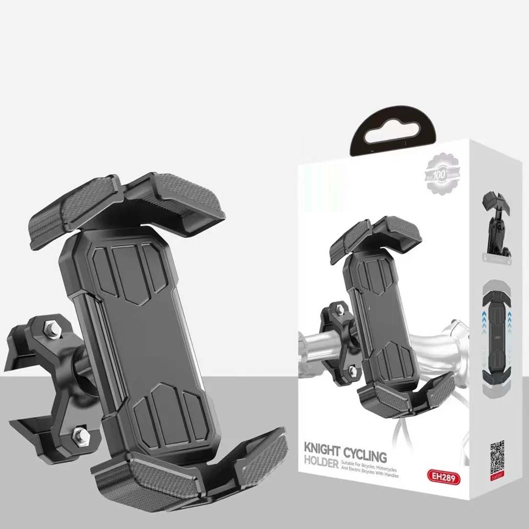 Universal Bike Mobile Stand (ET-EH289) | Adjustable Smartphone Holder for Bicycles, Motorcycles, and Bikes | One-Hand Operation, Multi-Perspective Adjustment, and Stable Clip Design Image