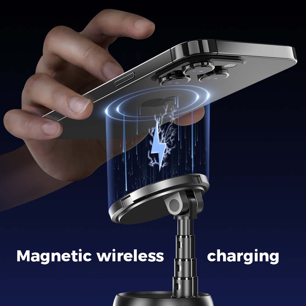 Q05 Smart Magnetic Charging Gimbal - 360° Rotation, AI Face Tracking, Phone Stabilizer with Magnetic Mount & Charging Image