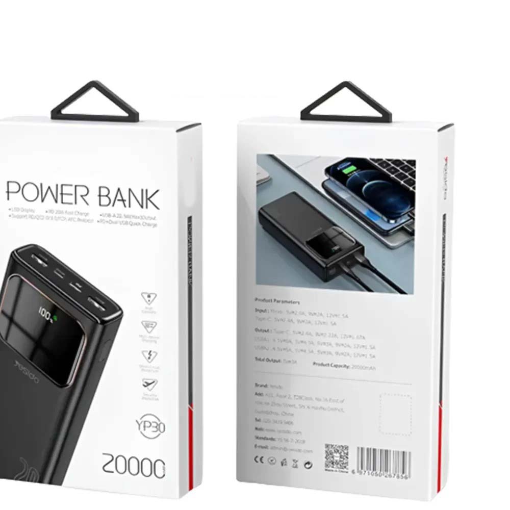 P30 20000mAh Fast Charging Power Bank – Reliable Portable Charger for All Devices Image