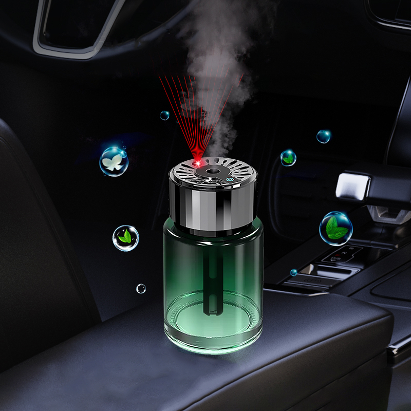 Car Air Freshener - Smart Aroma Diffuser with Colorful Lights & Essential Oils for Odor Elimination Image