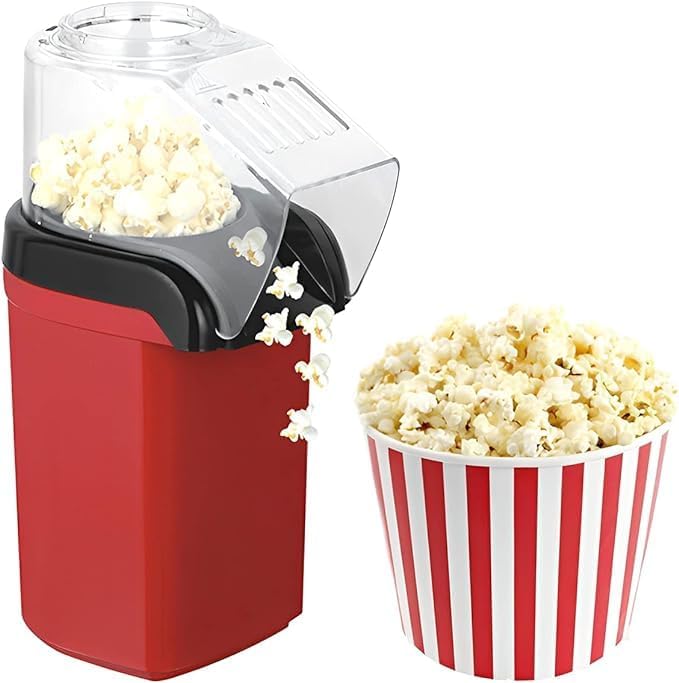 Home Popcorn Maker Popper | Electric Corn Popping Machine for Movie Nights | Fast, Easy, and Delicious Popcorn at Home Image