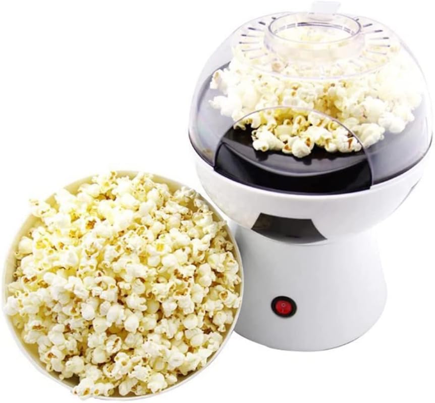 Football Popcorn Maker, 1200W Hot Air Popcorn Machine | Healthy, Oil-Free Snack with Overheat Protection & Temperature Control | Perfect for Game Nights and Parties Image