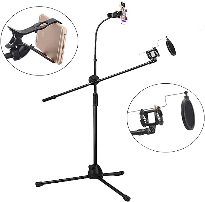 SJ-10 Tripod Microphone Stand | Durable, Adjustable, and Portable Design for Professionals | Ideal for Studio and Stage Use Image